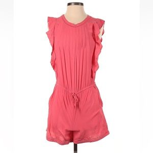 Ann Taylor LOFT Pink Ruffle Romper NWT XS Petites